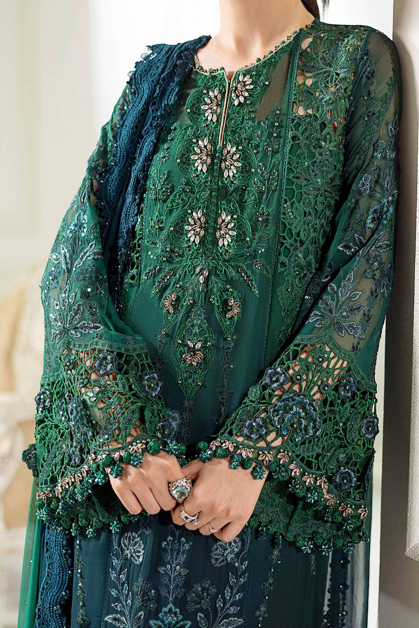 3 Piece Unstitched Embroidered Chiffon Suit | SOLD OUT