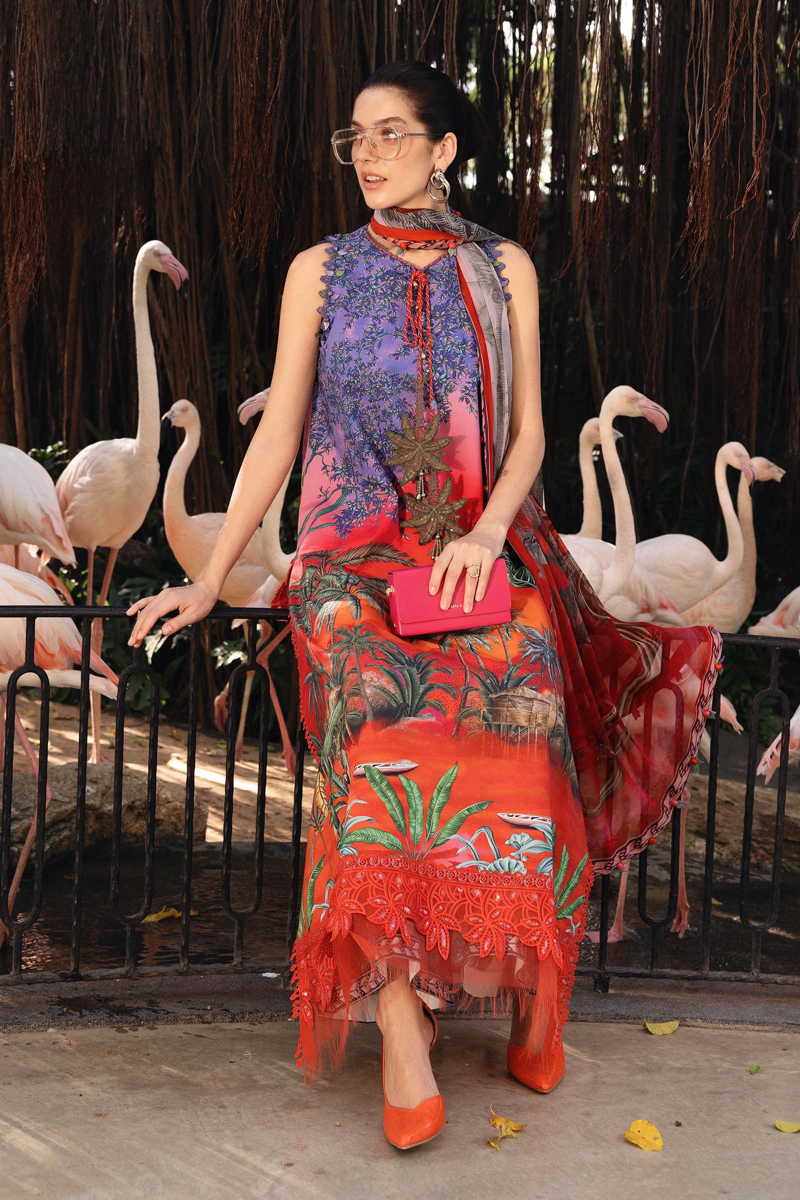 3 Piece Unstitched Embroidered Lawn Suit