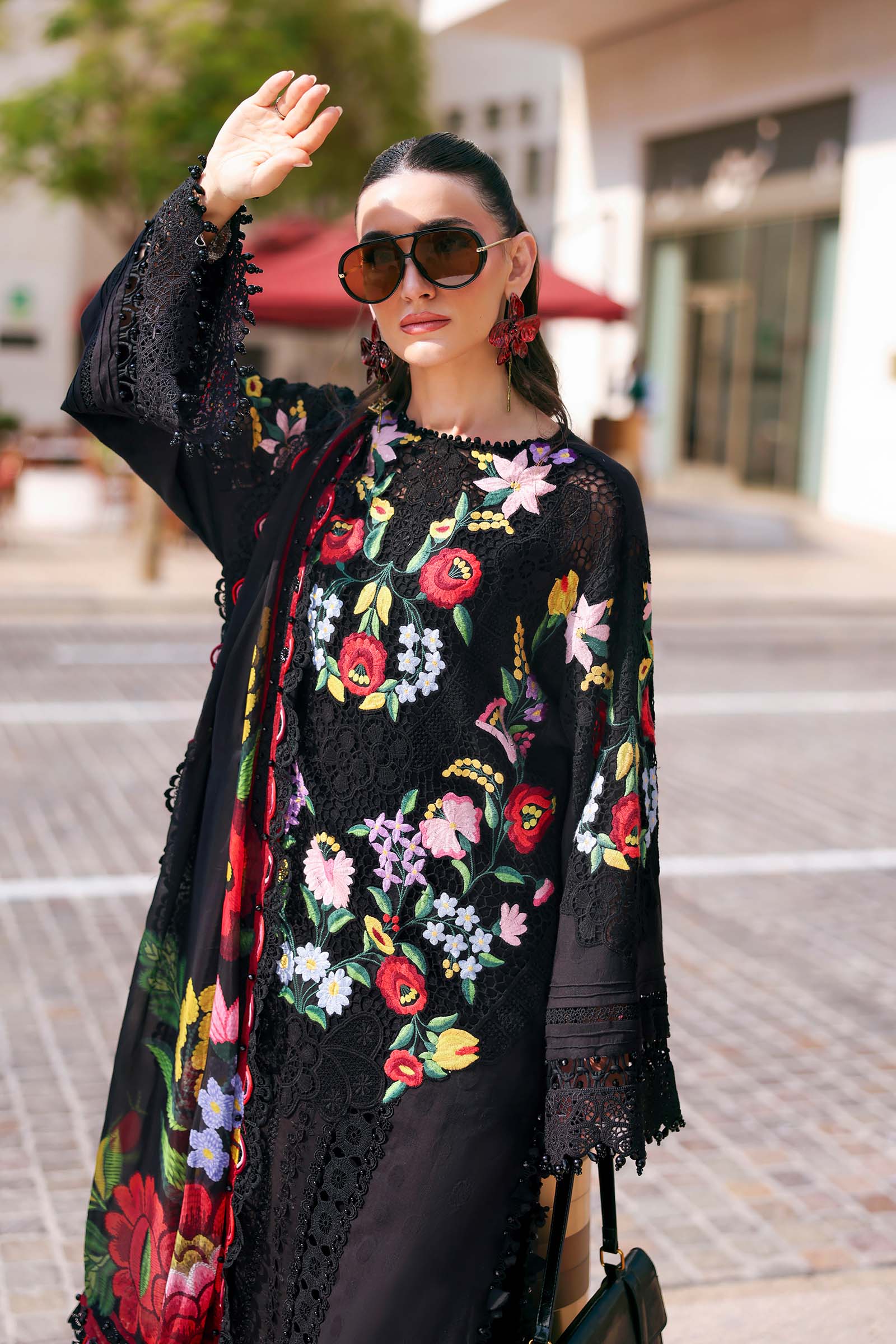 3 Piece Unstitched Embroidered Jacquard Lawn Suit