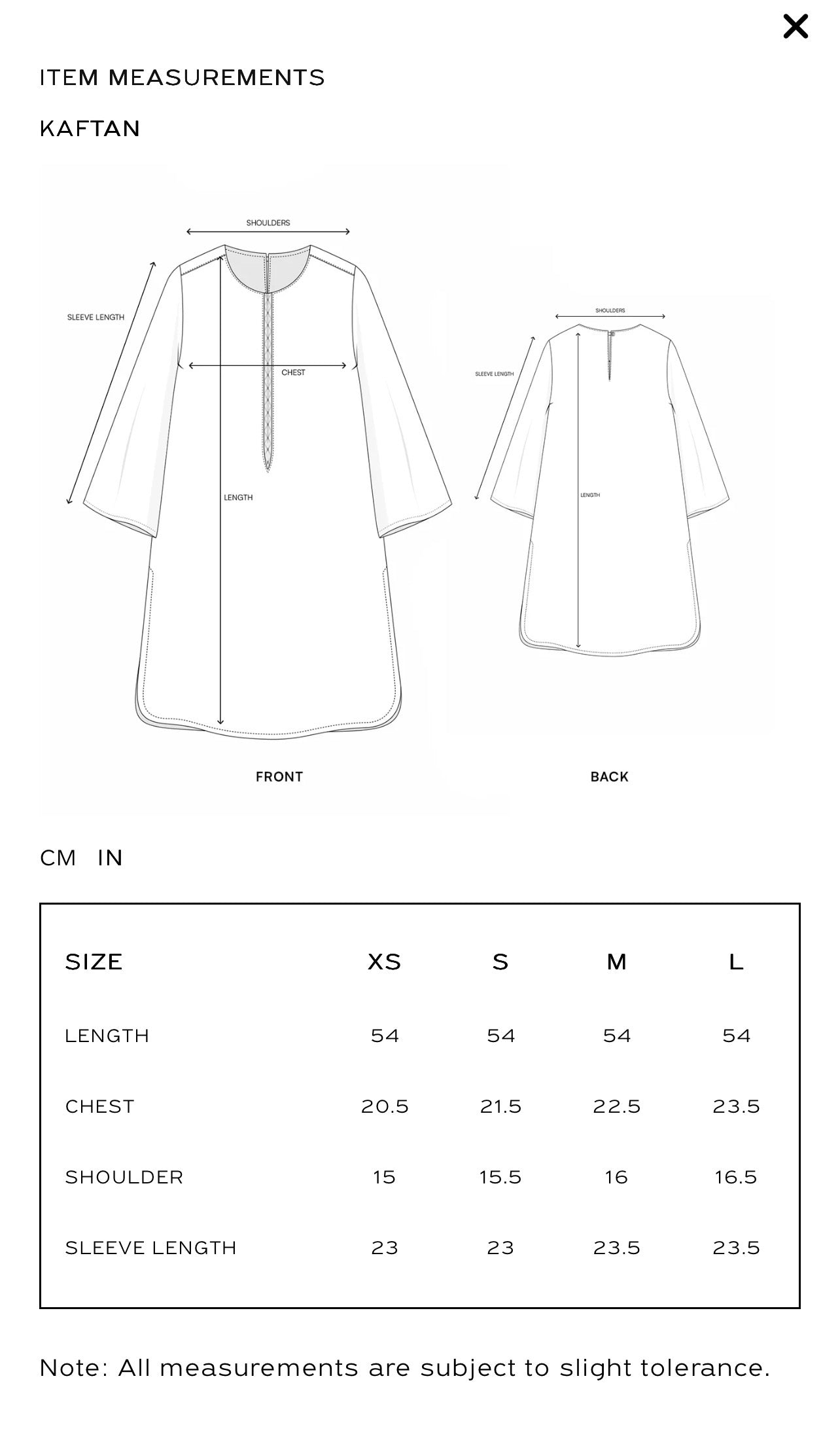 EMBROIDERED KAFTAN - SOLD OUT