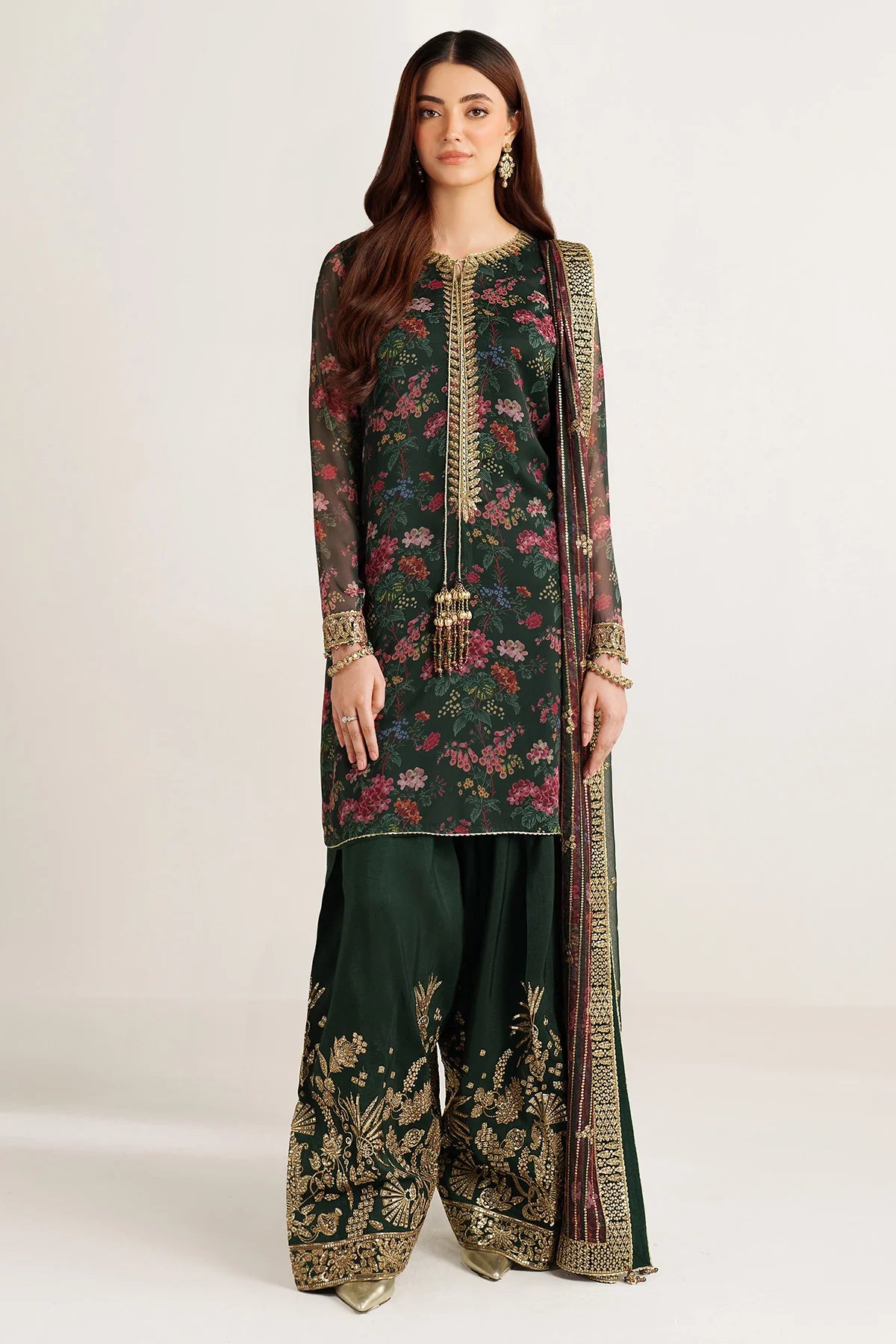 EMBROIDERED CHIFFON UC-3104