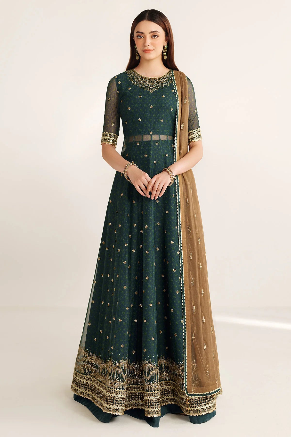 EMBROIDERED CHIFFON UC-3102