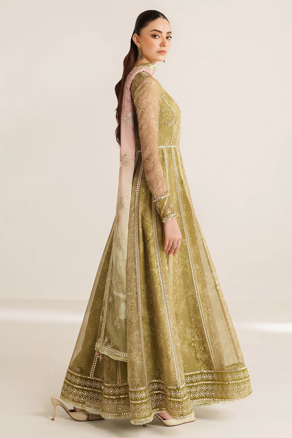 EMBROIDERED CHIFFON UC-3089