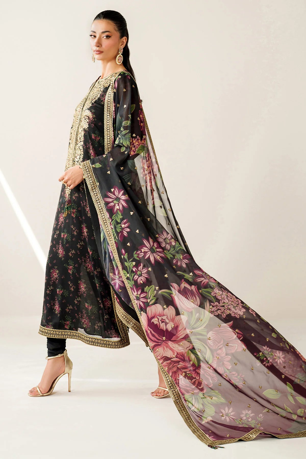 EMBROIDERED CHIFFON UC-3083