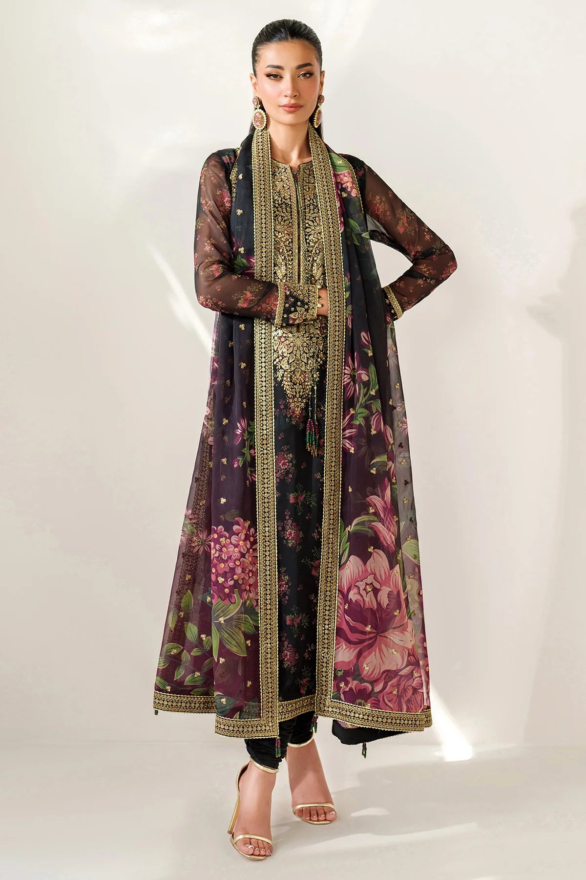EMBROIDERED CHIFFON UC-3083