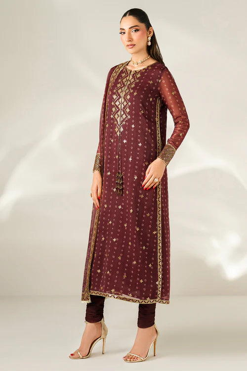 EMBROIDERED CHIFFON UC-3085