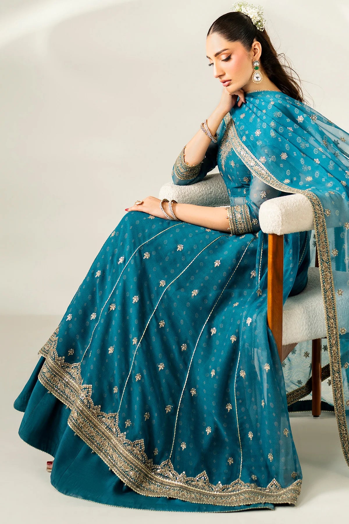 EMBROIDERED CHIFFON UC-3084