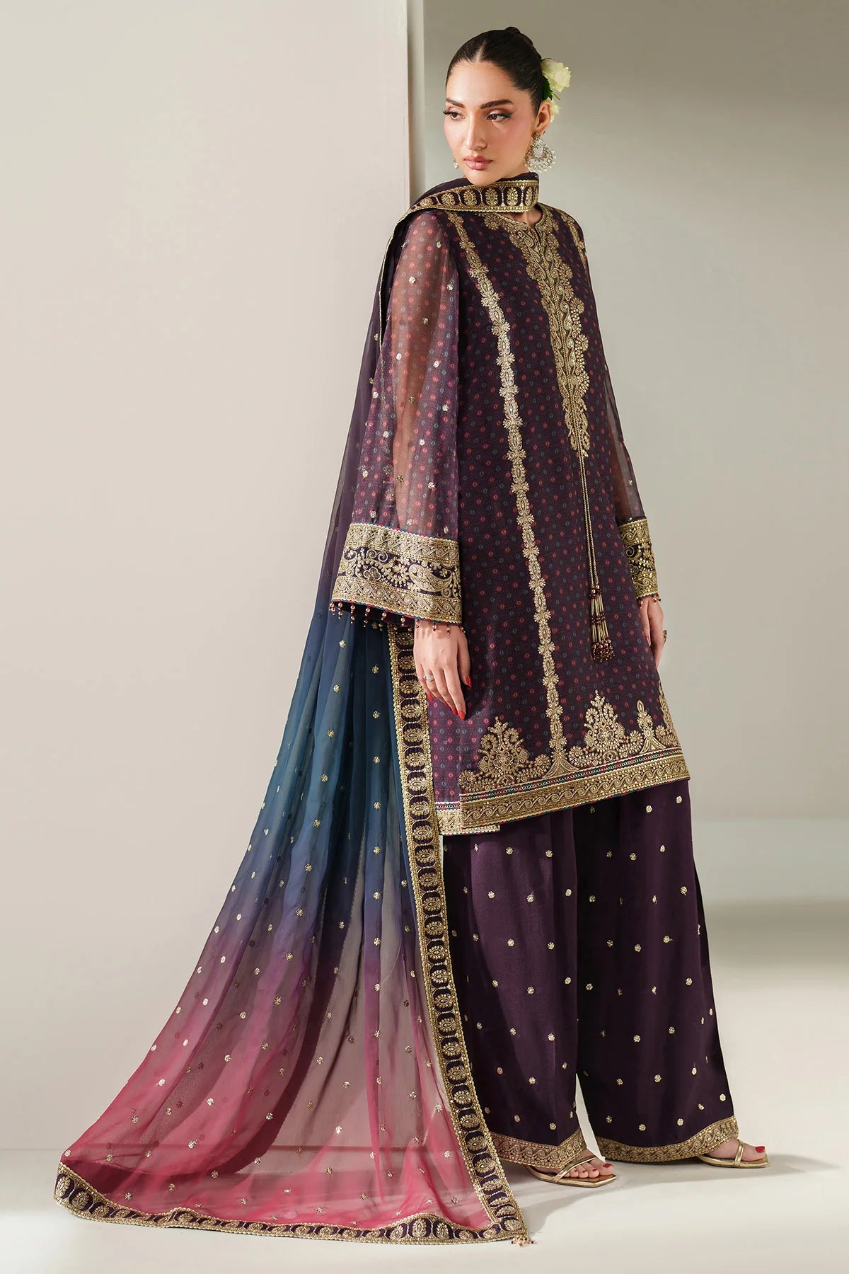 EMBROIDERED CHIFFON UC-3086