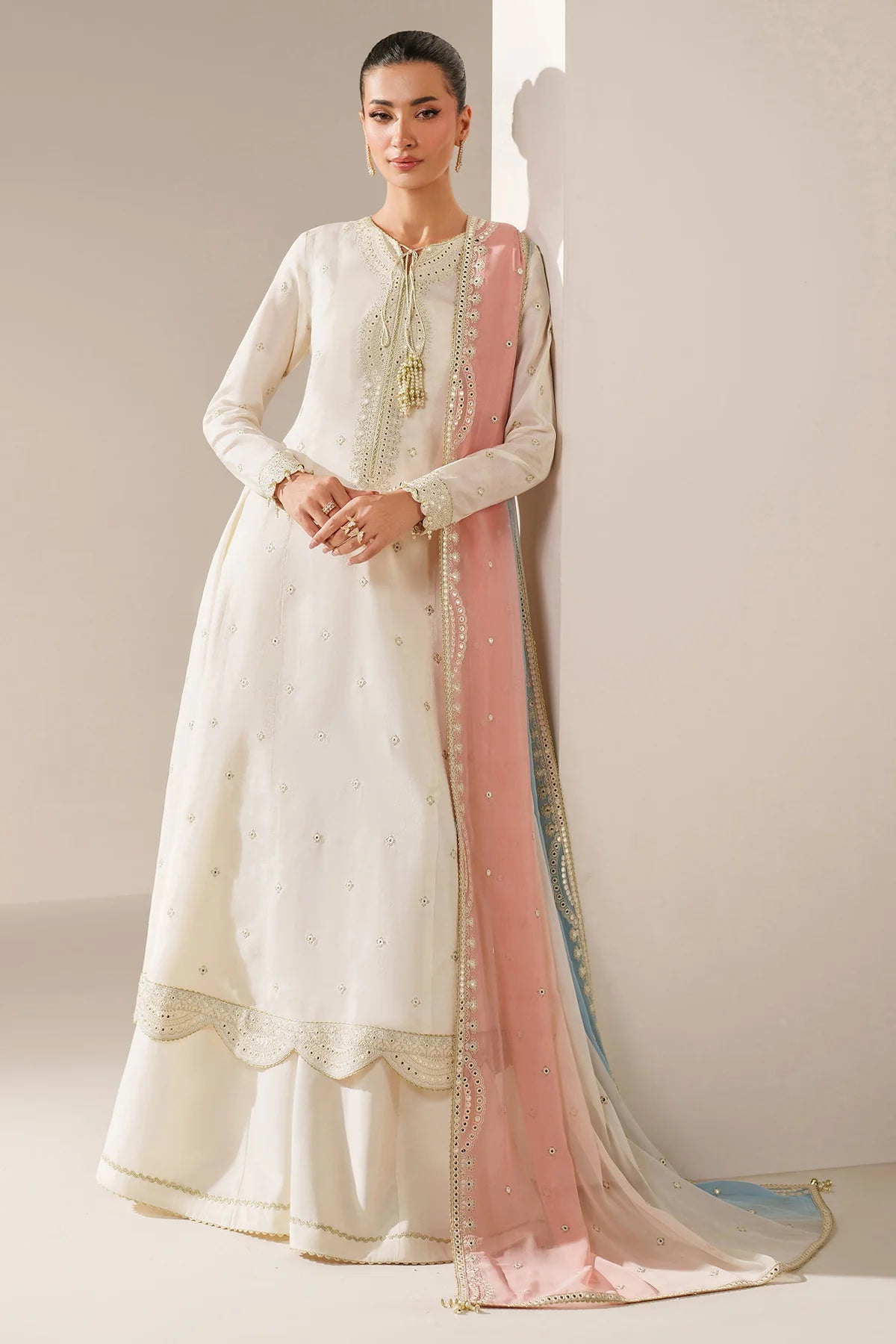 Embroidered Raw Silk UR-7059