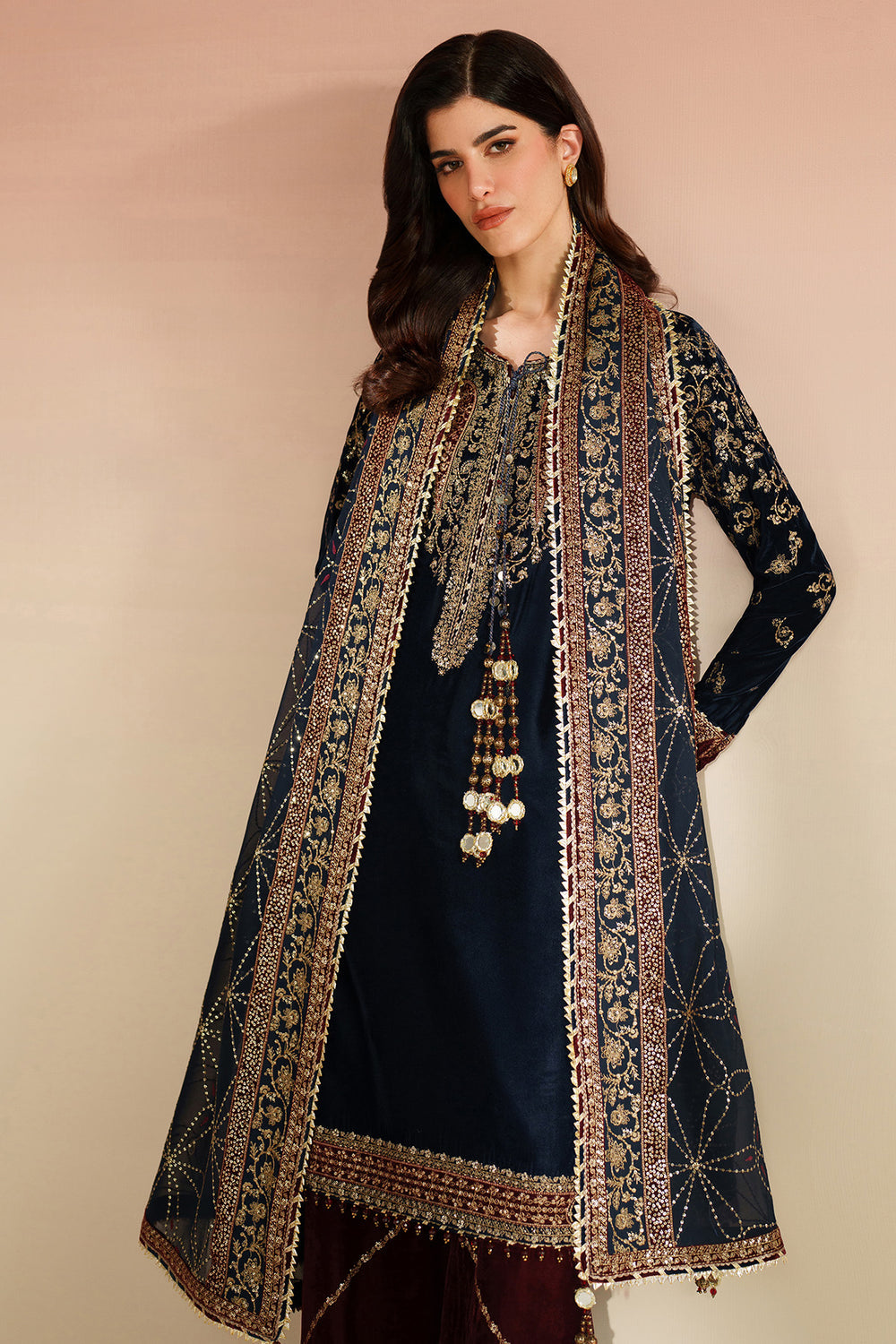 Embroidered Velvet Formal VVF D-7
