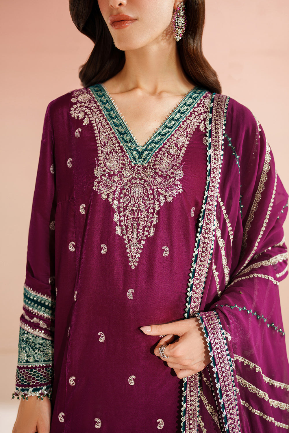 Embroidered Velvet Formal VVF D-6