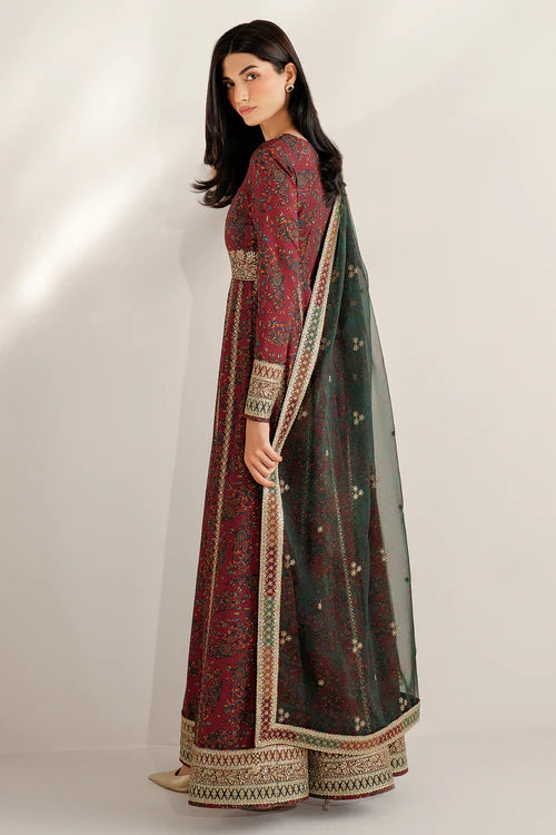Embroidered Raw Silk UR-7055