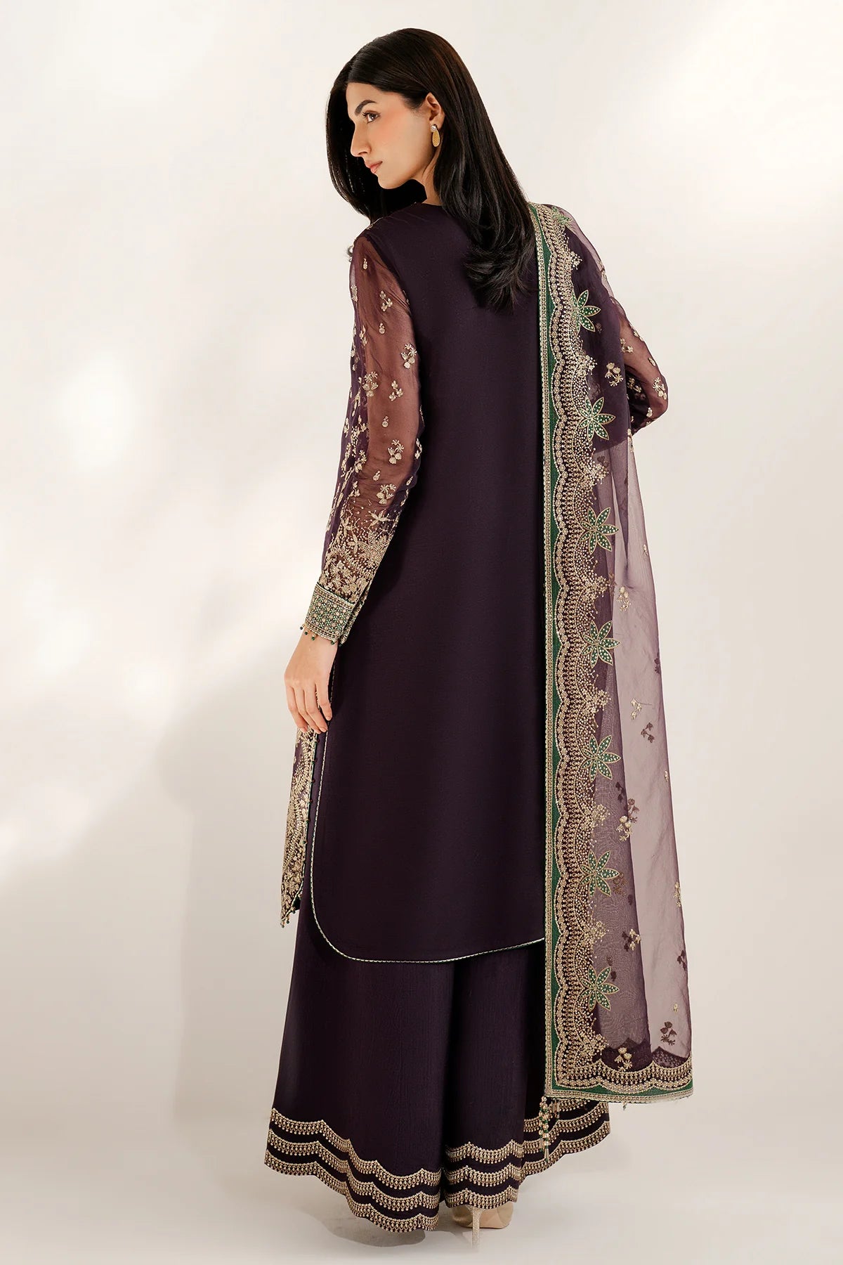 EMBROIDERED CHIFFON UC-3078
