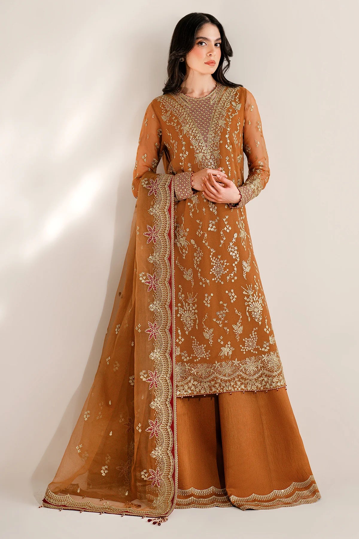 EMBROIDERED CHIFFON UC-3077