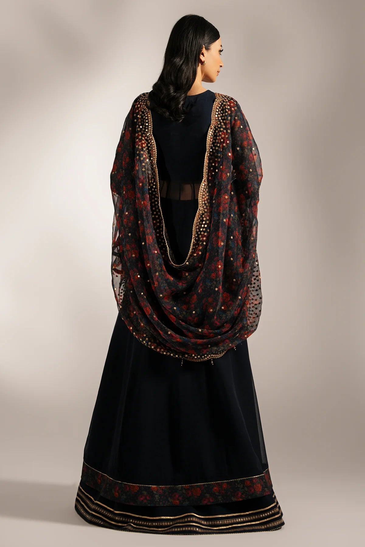 EMBROIDERED CHIFFON UC-3073