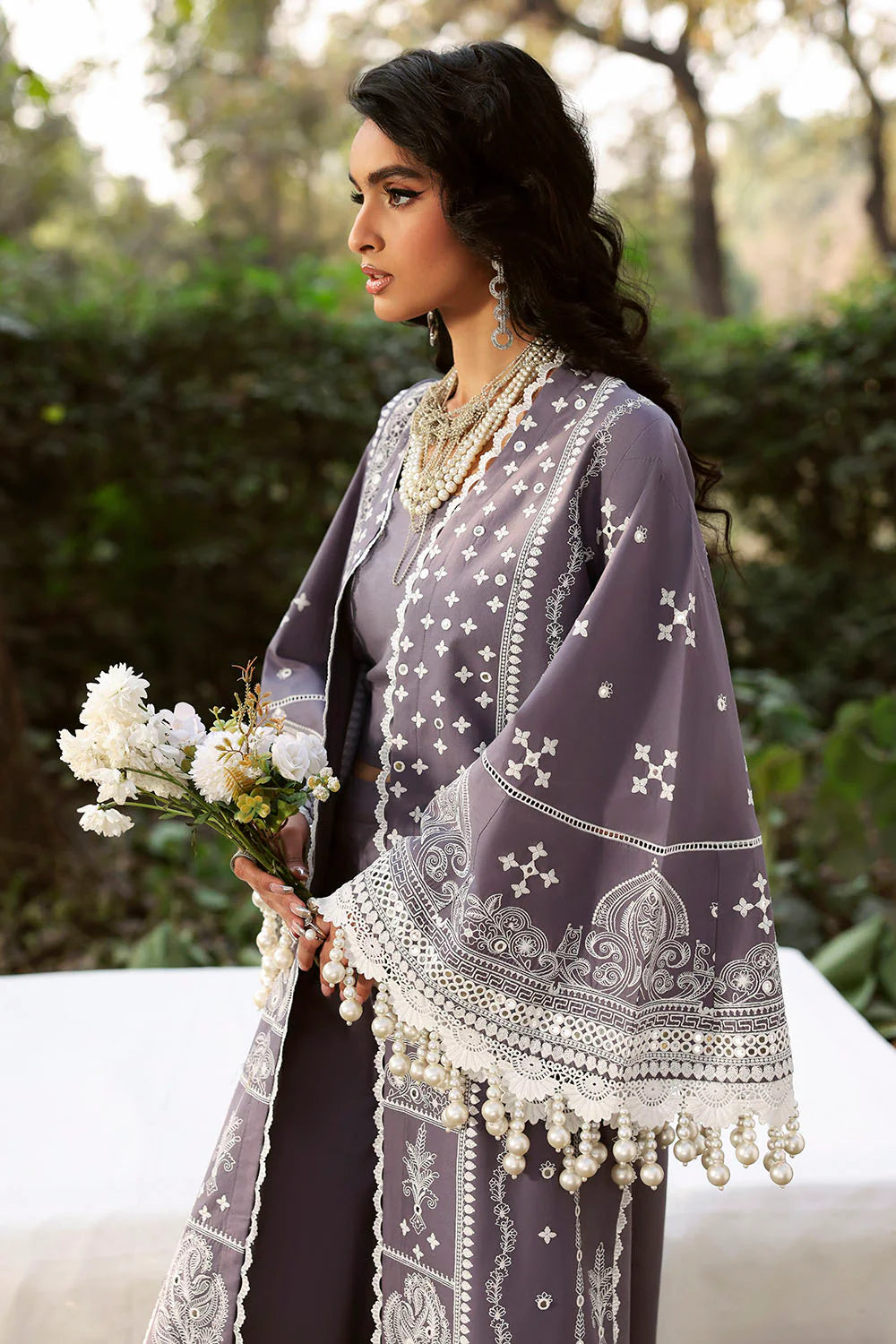 3 Piece Sequins Embroidered Lawn Suit With Chiffon Dupatta PM-62025
