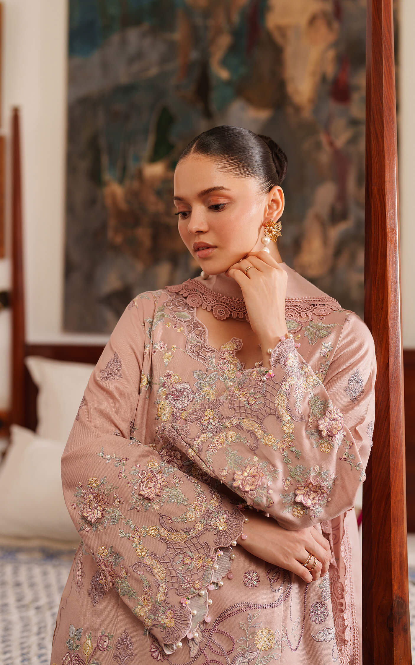 Glace LWC25-06 | 3pcs Embroidered Unstitched Winter