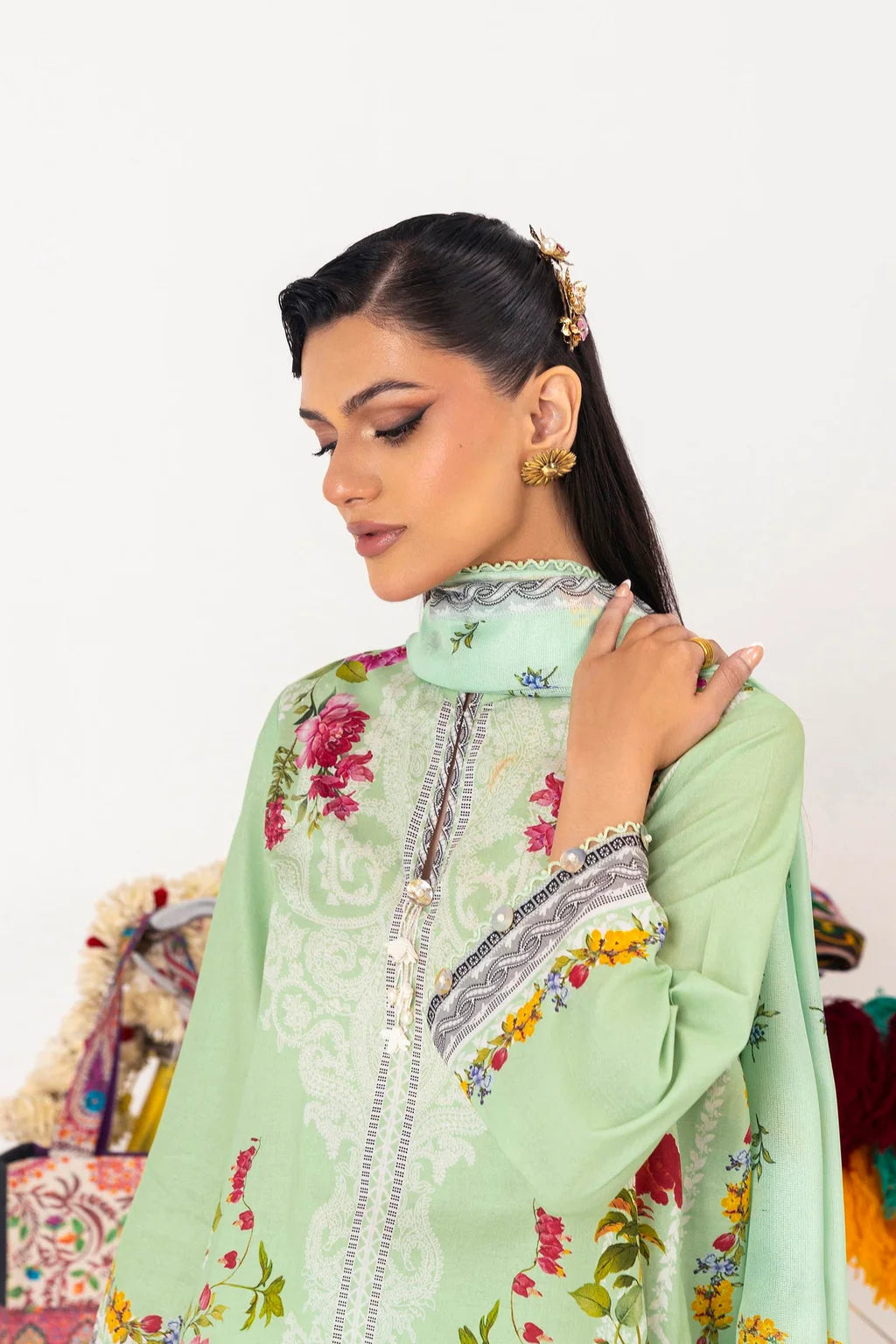 Unstitched Mahay Lawn 3 Piece Suit
