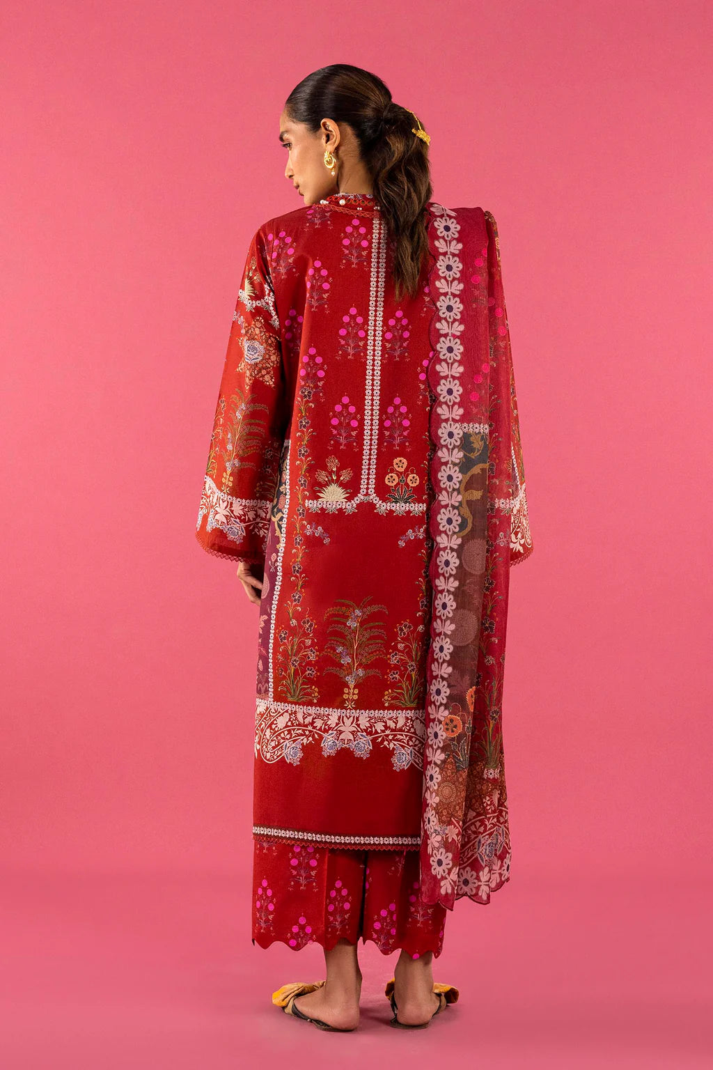 Unstitched 3 Piece Lawn Suit