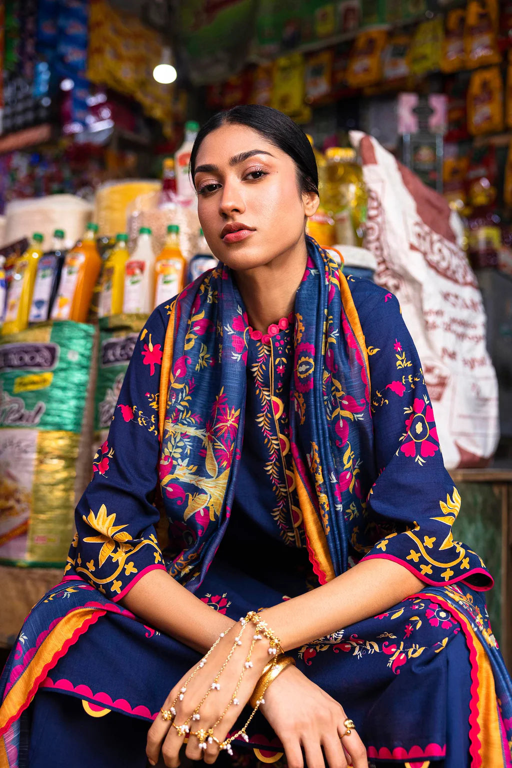 Unstitched 3 Piece Lawn Suit