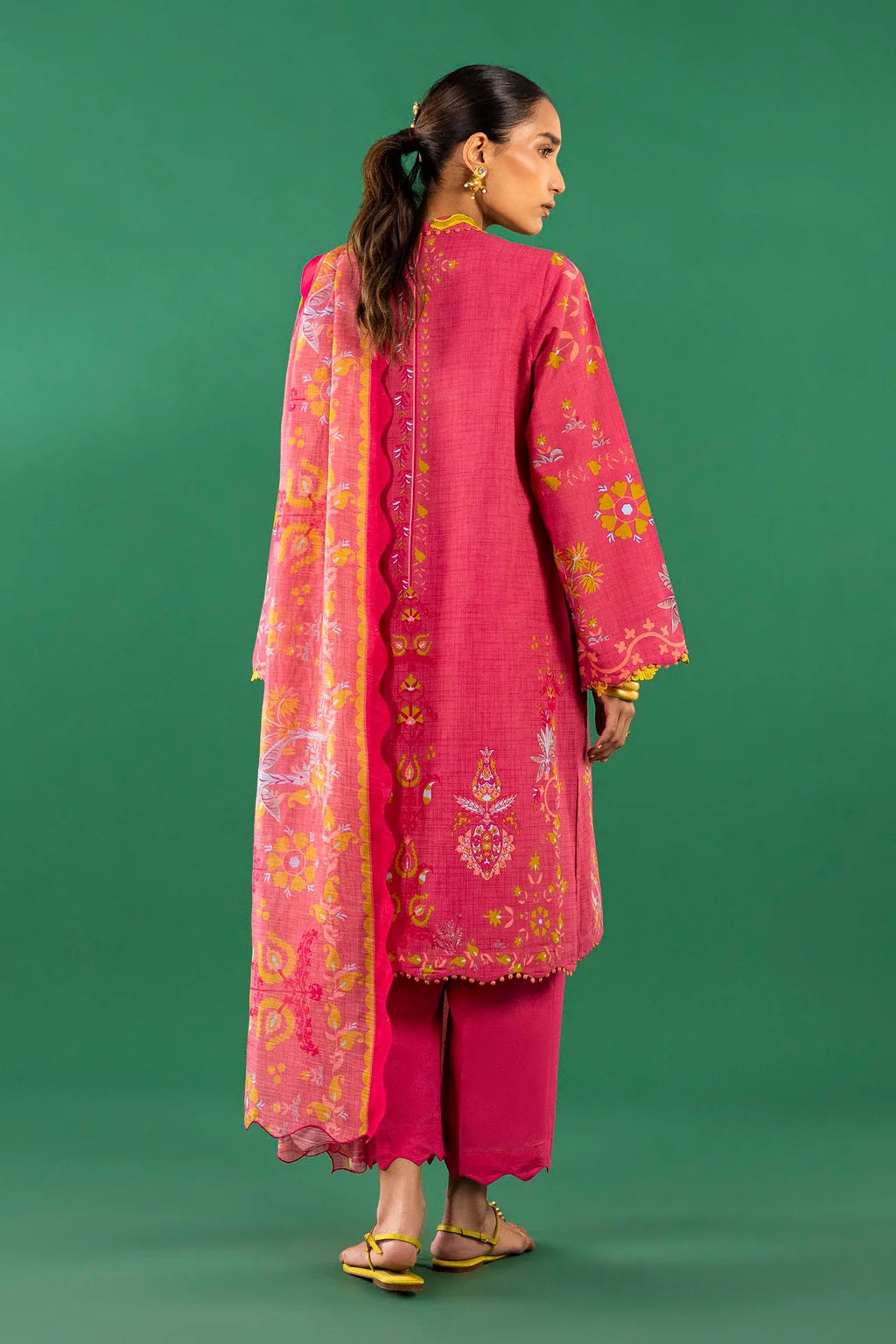 Unstitched 3 Piece Lawn Suit