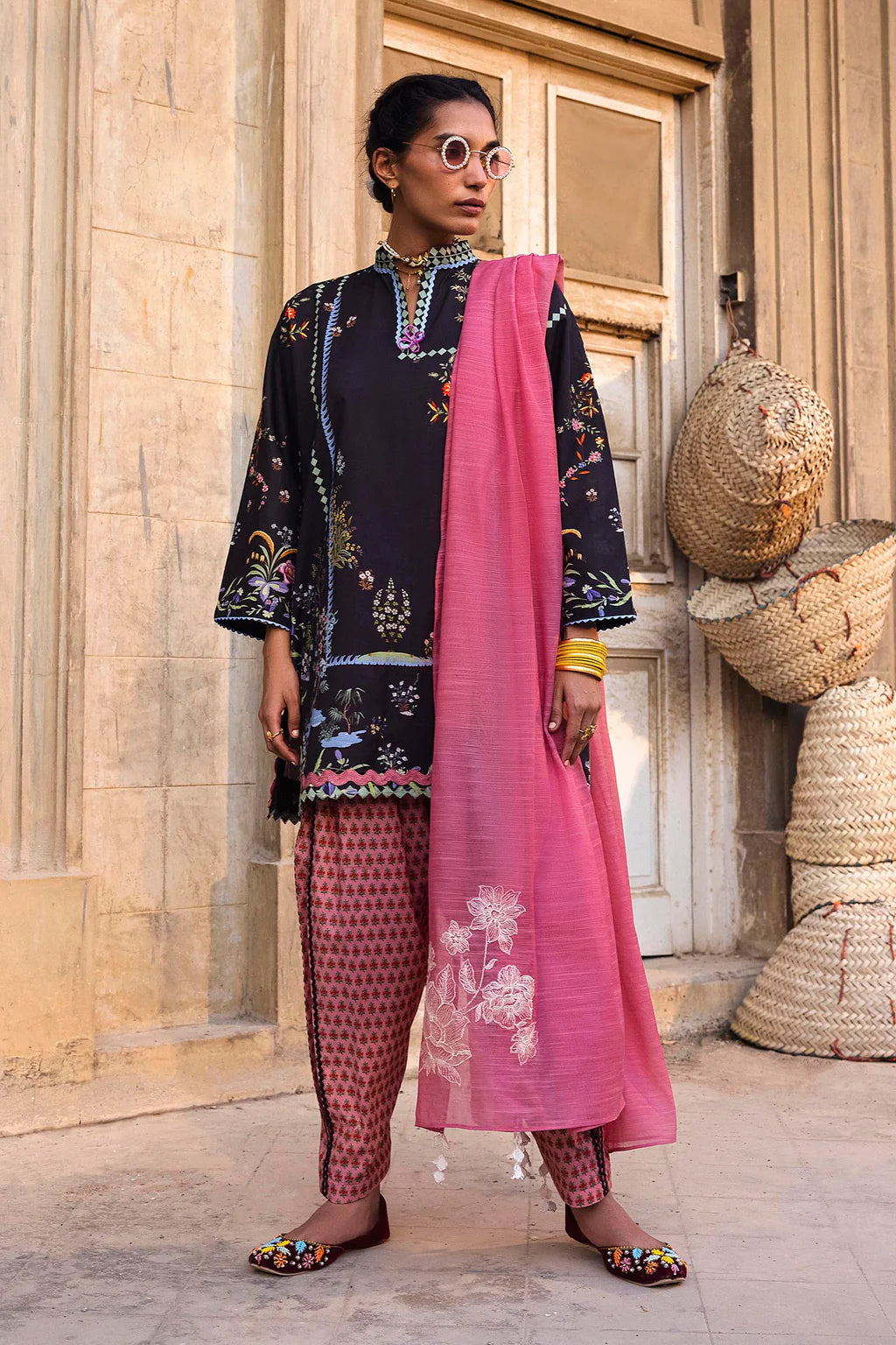 Unstitched 3 Piece Lawn Suit