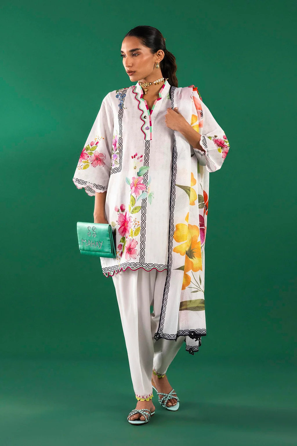 Unstitched 2 Piece Lawn Suit