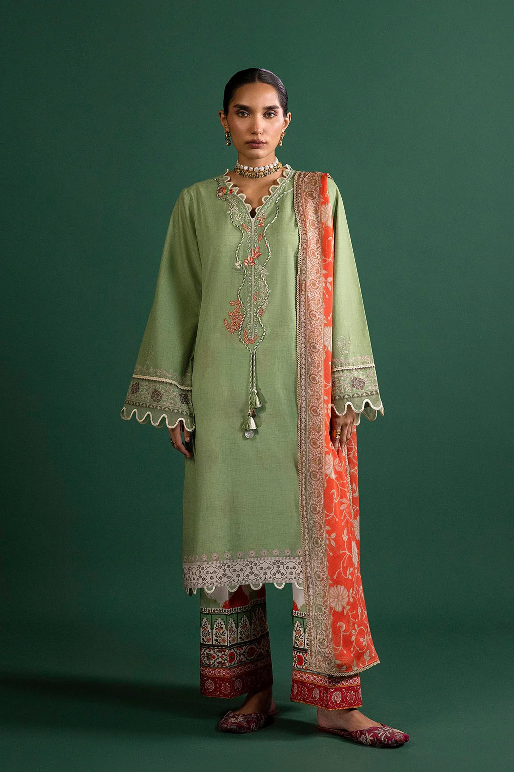 Unstitched 3 Piece Lawn Suit
