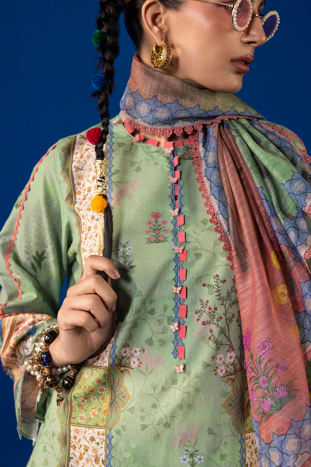 Unstitched 3 Piece Lawn Suit