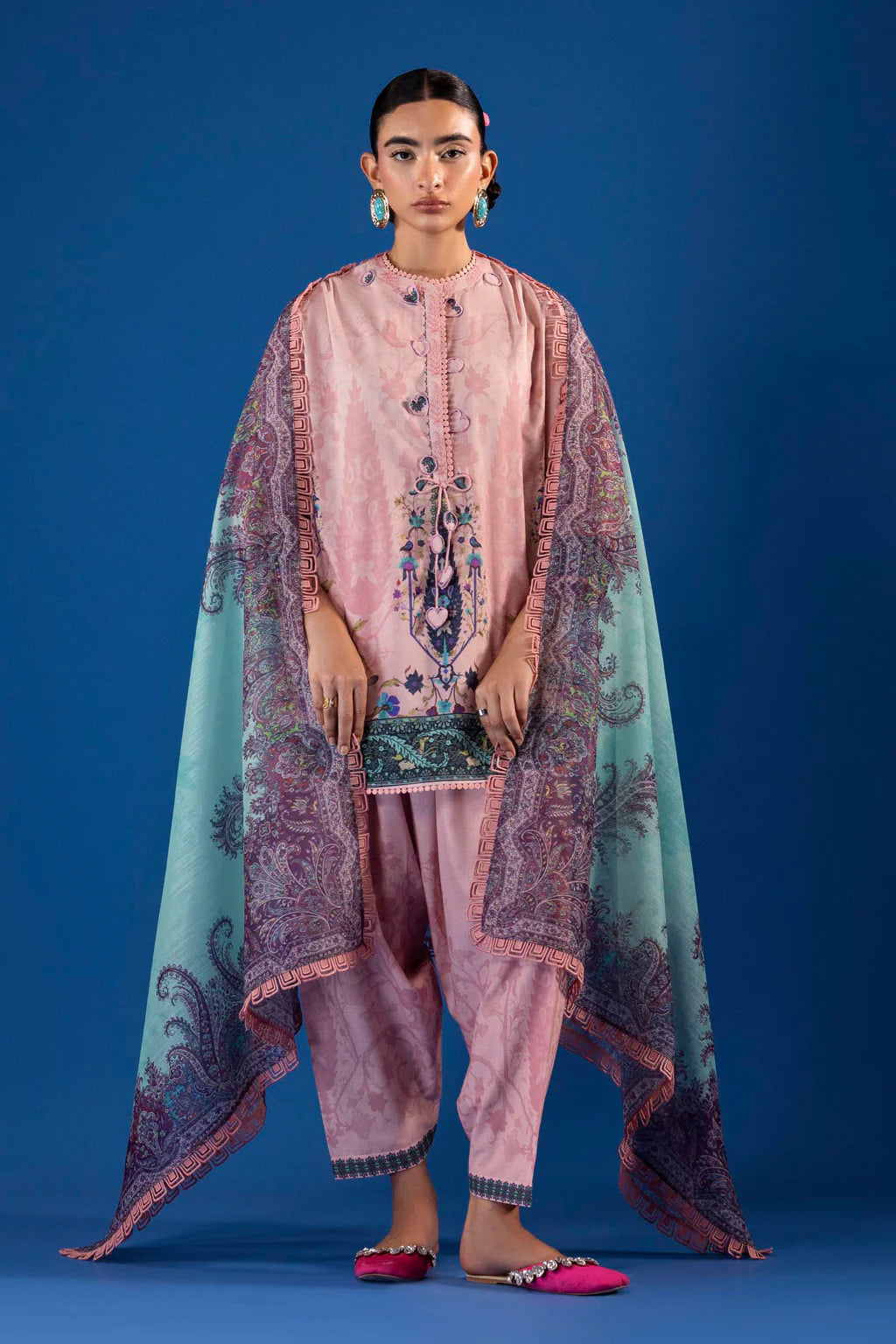 Unstitched Printed 3 Piece Lawn Suit