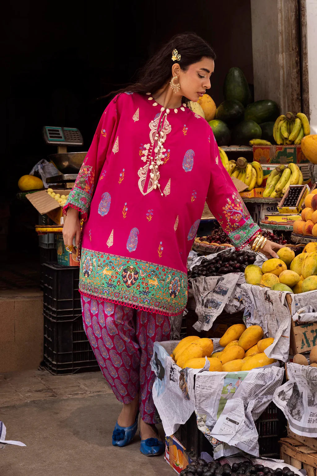 Unstitched Printed 2 Piece Lawn Suit
