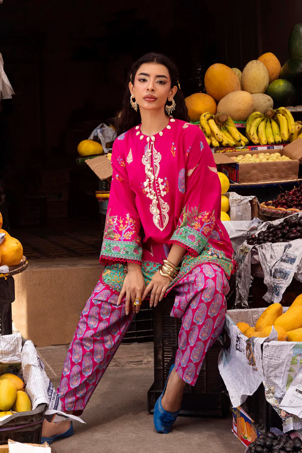 Unstitched Printed 2 Piece Lawn Suit