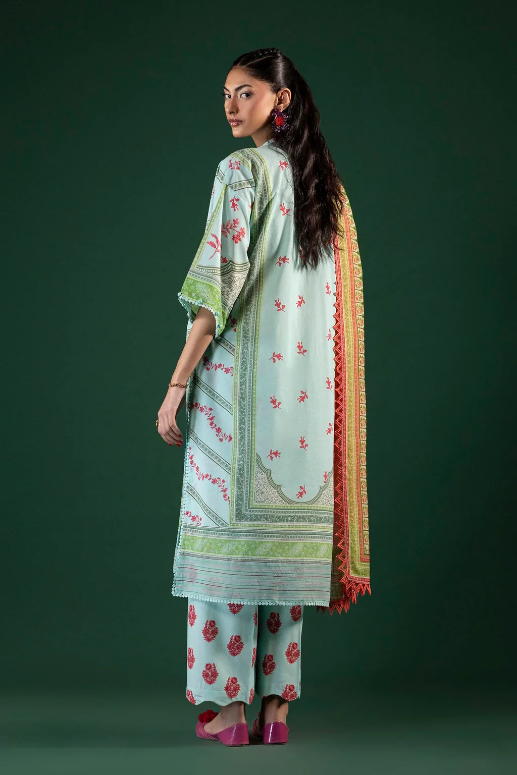 Unstitched Printed 3 Piece Lawn Suit