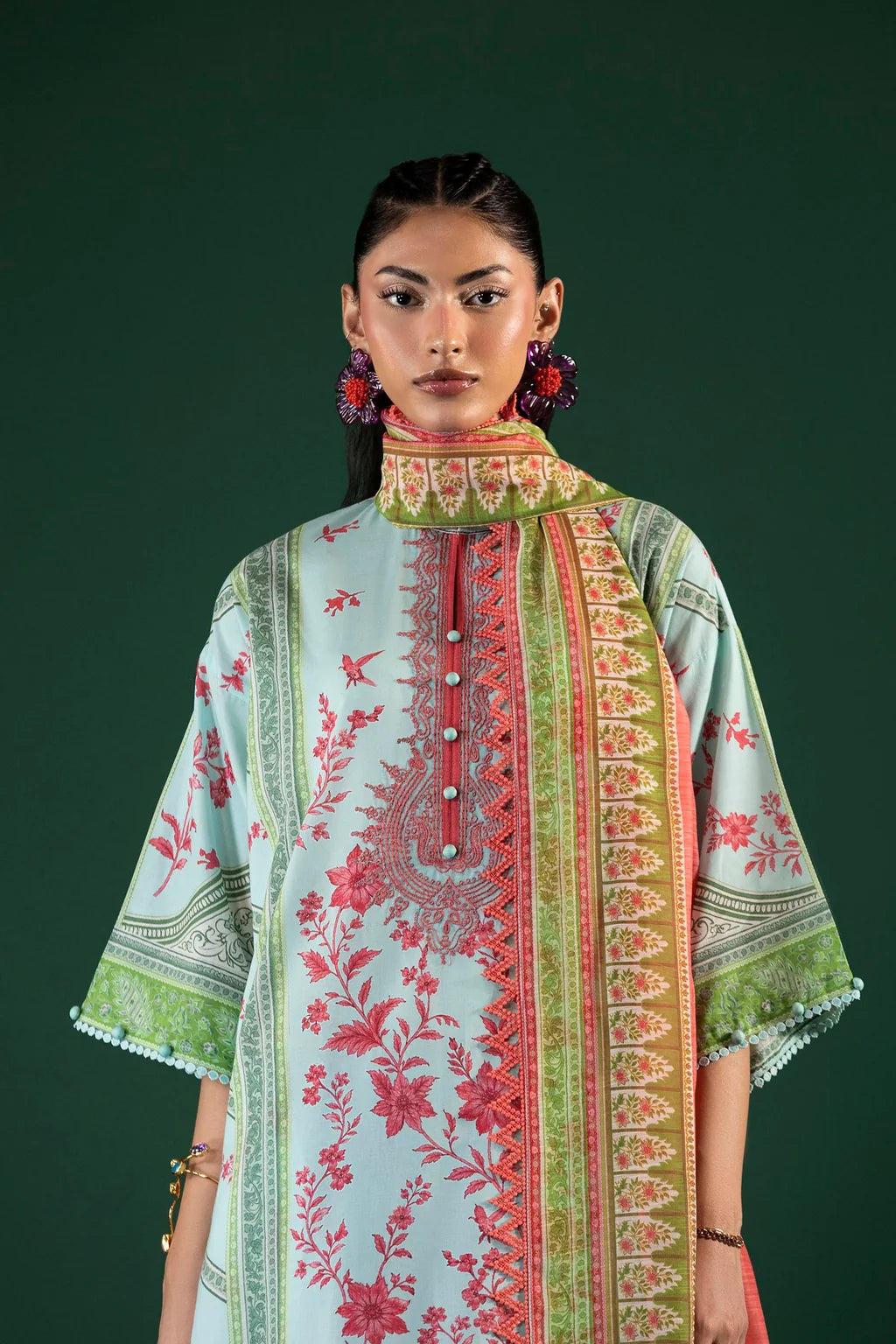 Unstitched Printed 3 Piece Lawn Suit