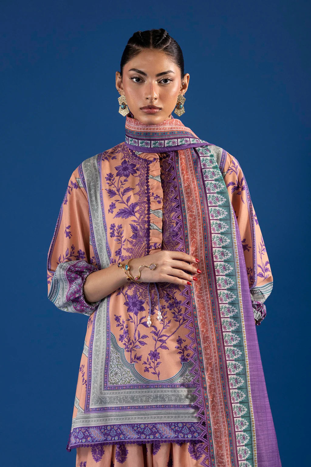 Unstitched Printed 3 Piece Lawn Suit