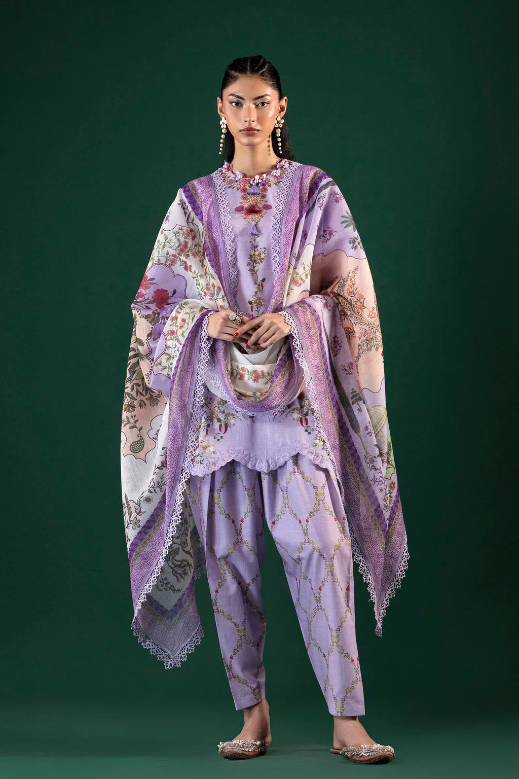Unstitched Printed 3 Piece Lawn Suit