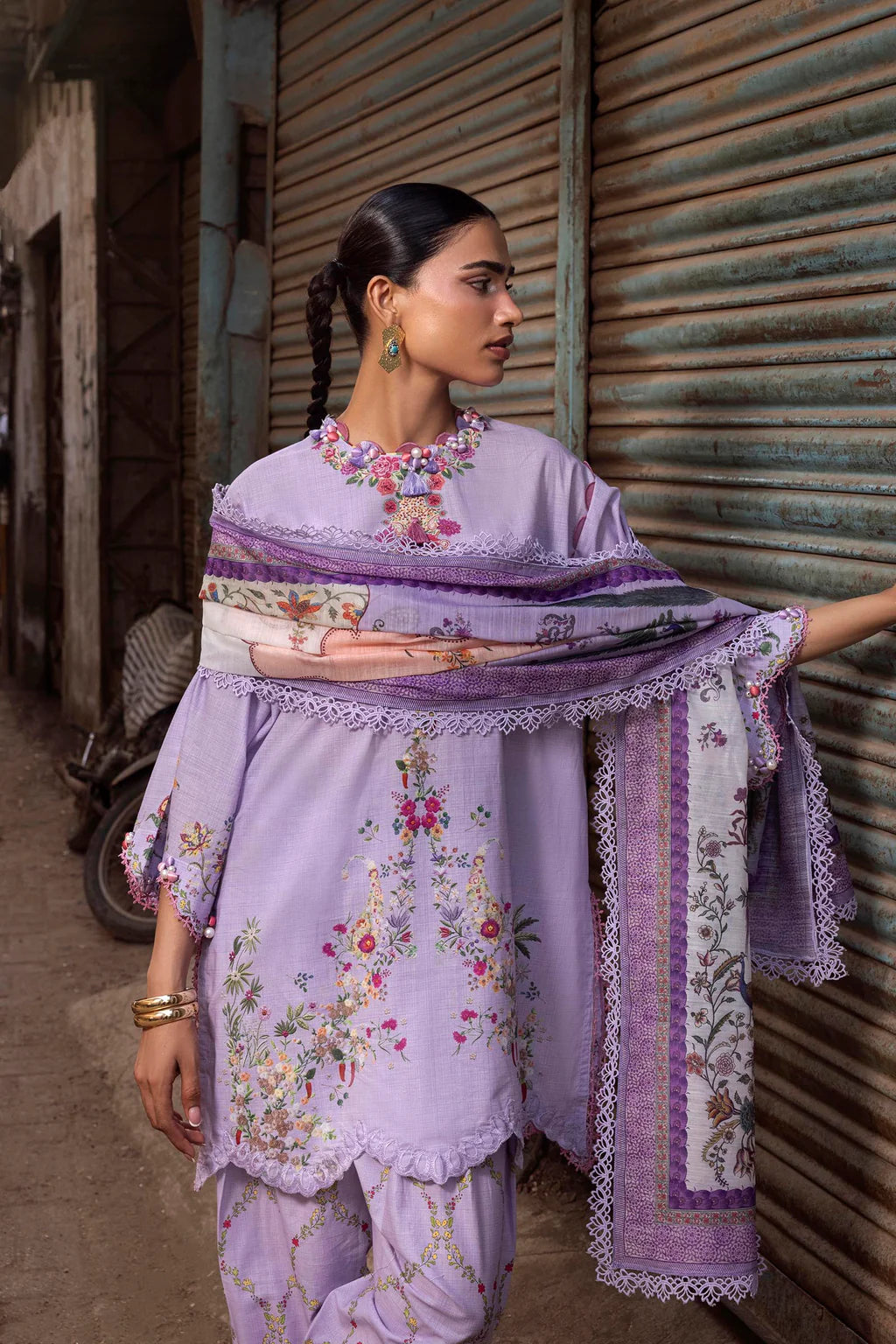 Unstitched Printed 3 Piece Lawn Suit