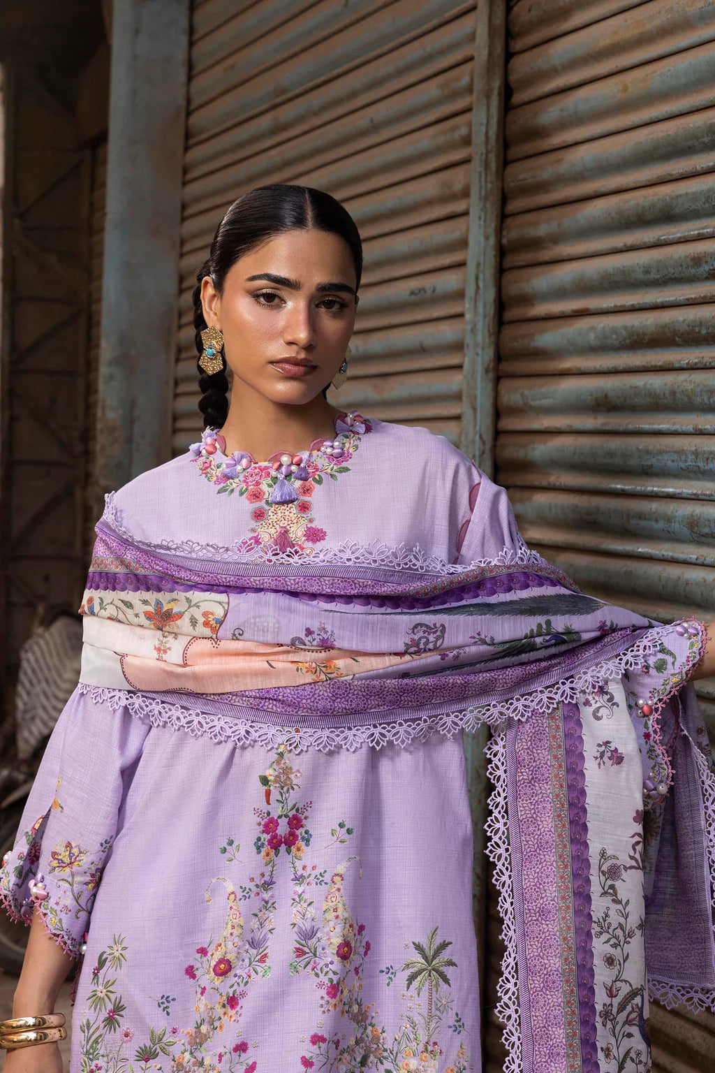 Unstitched Printed 3 Piece Lawn Suit