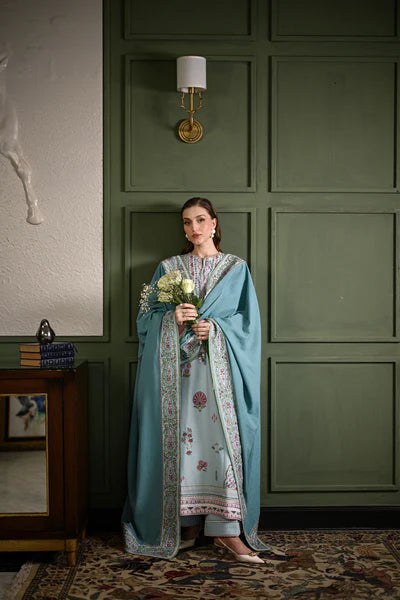 ICE BLUE LUXURY EMBROIDERED KARANDI SET (NEL-25634)