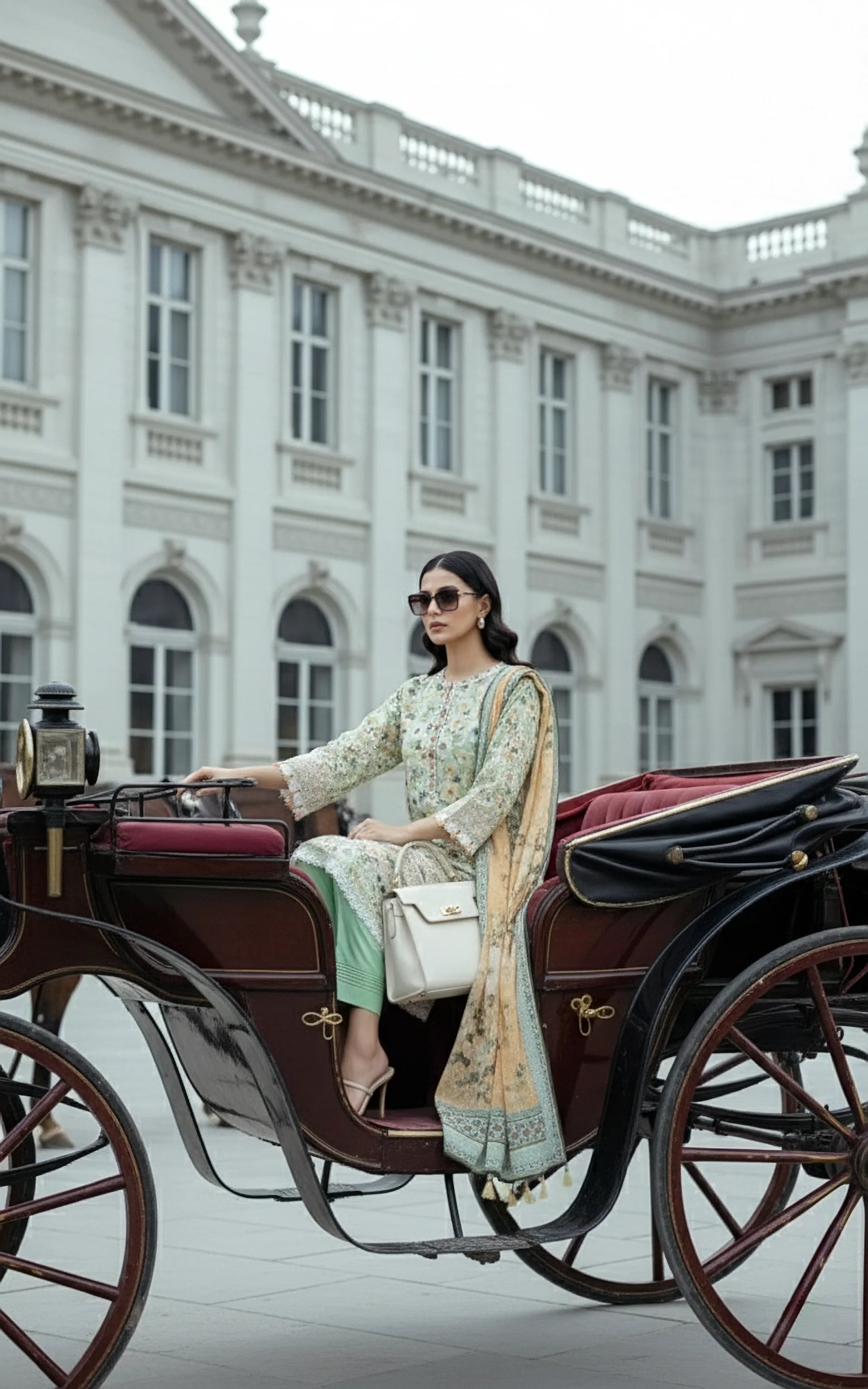 03 PIECE UNSTITCHED EMBROIDERED WITH PRINTED LAWN DUPATTA KOMAL LAWN