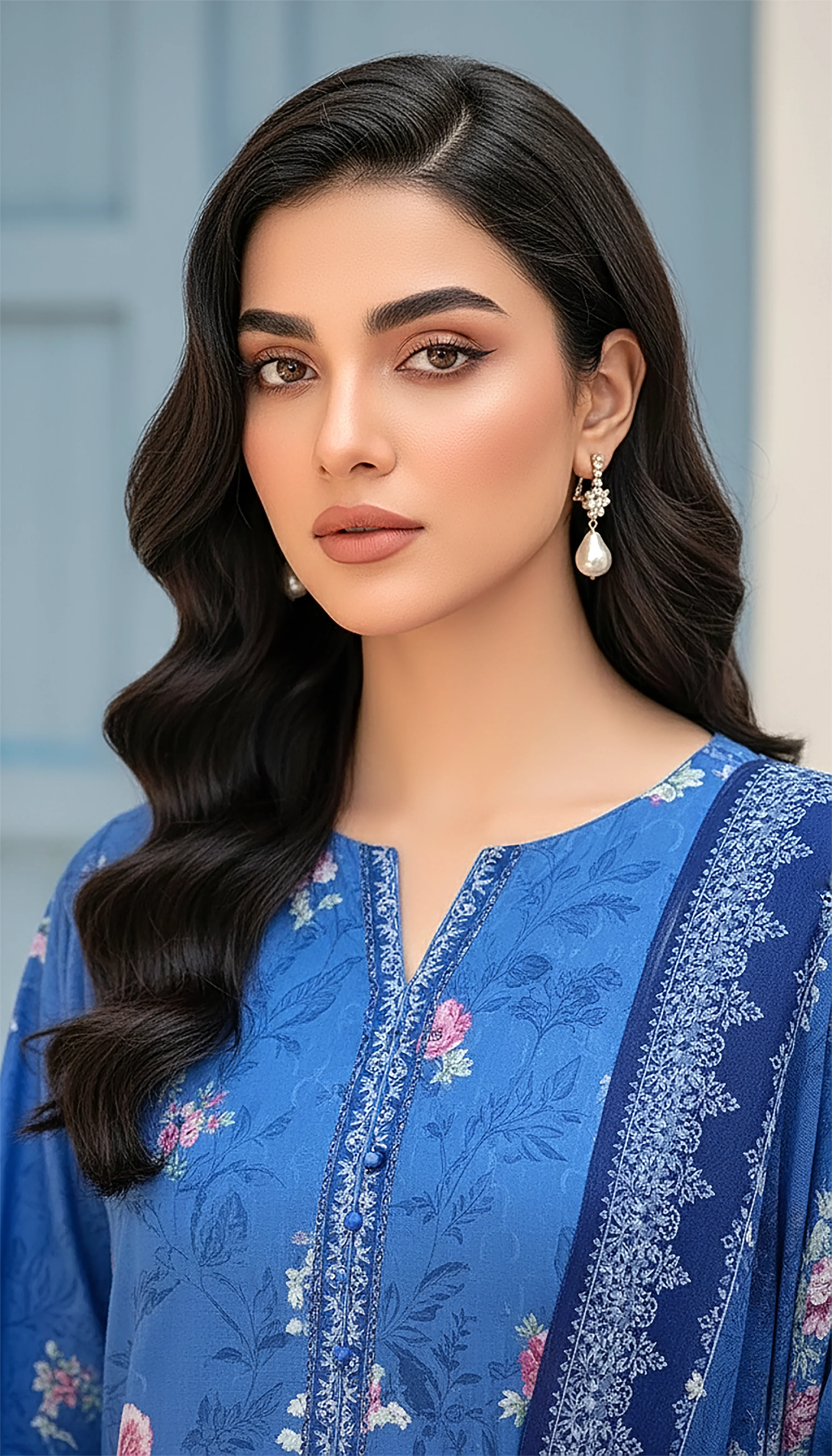 03 PIECE UNSTITCHED PRINTED LAWN