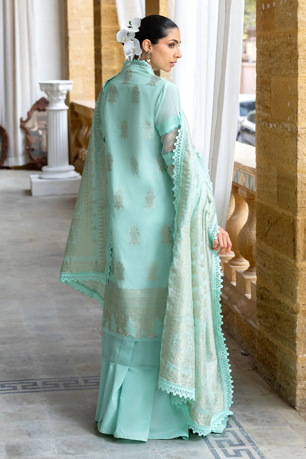 3 Piece Jacquard Suit With Dupatta FE-52021