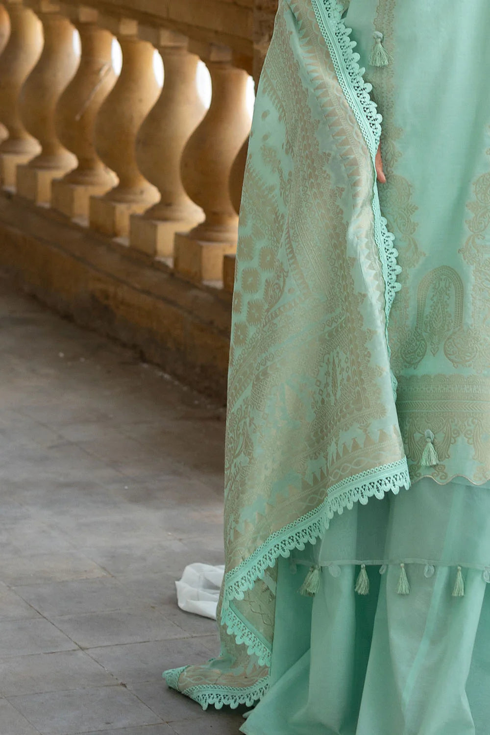3 Piece Jacquard Suit With Dupatta FE-52021