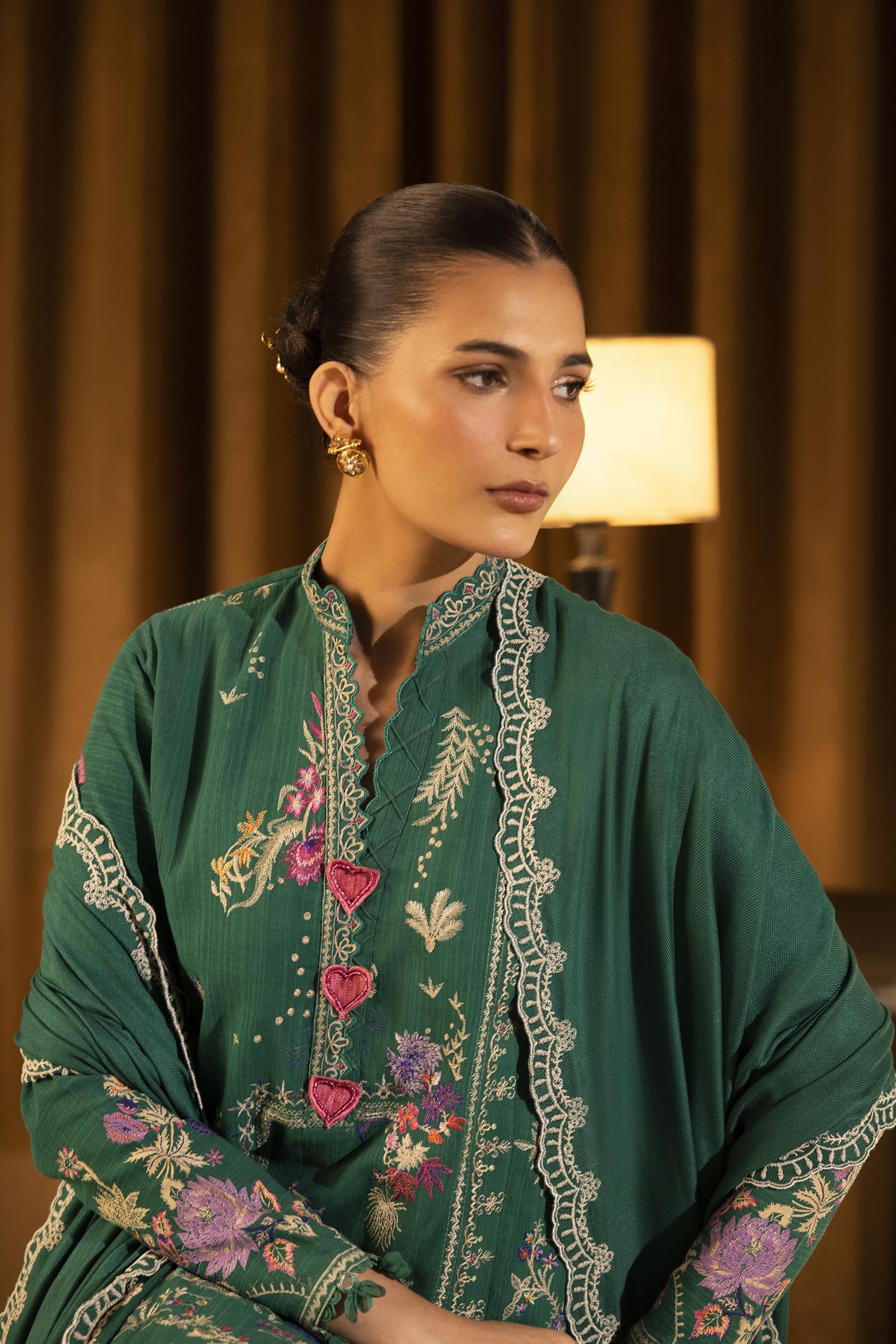 Unstitched Slub Muzlin 3 Piece Suit