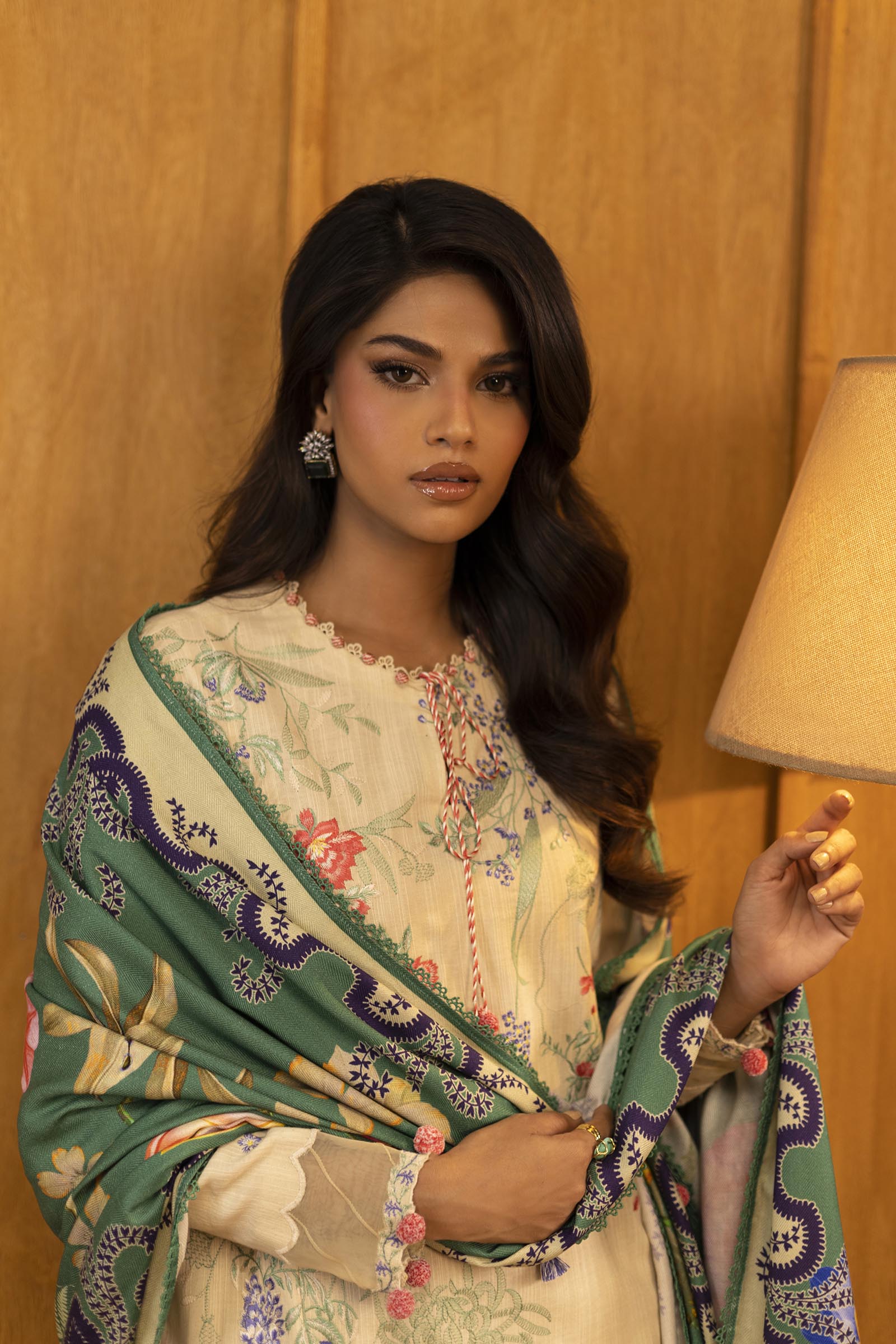 Unstitched Slub Muzlin 3 Piece Suit