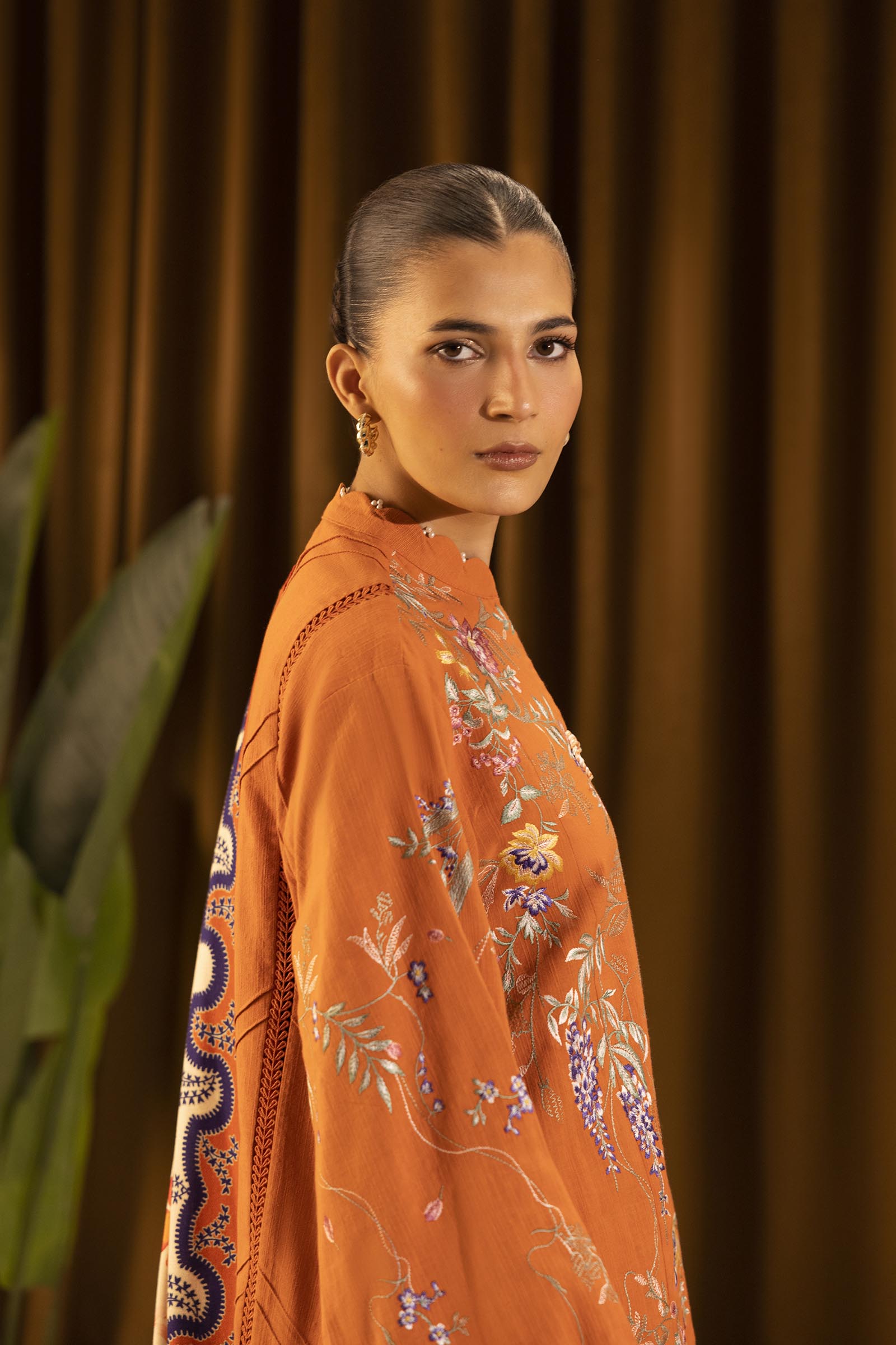 Unstitched Slub Muzlin 3 Piece Suit