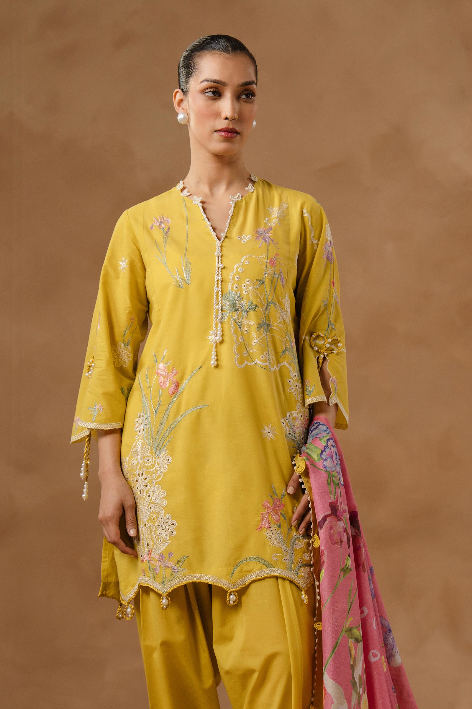 Unstitched Muzlin Lawn 3 Piece Suit