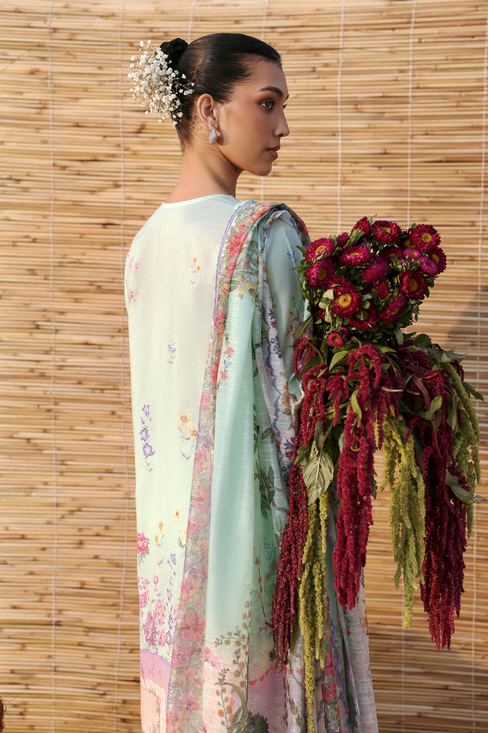 Unstitched Muzlin Lawn 3 Piece Suit