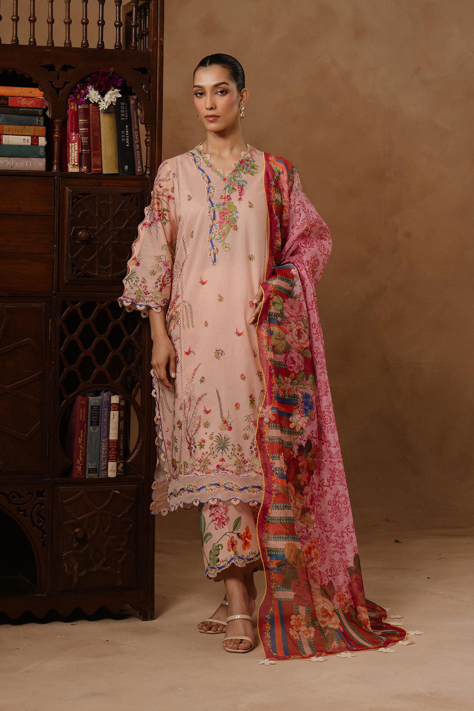 Unstitched Muzlin Lawn 3 Piece Suit