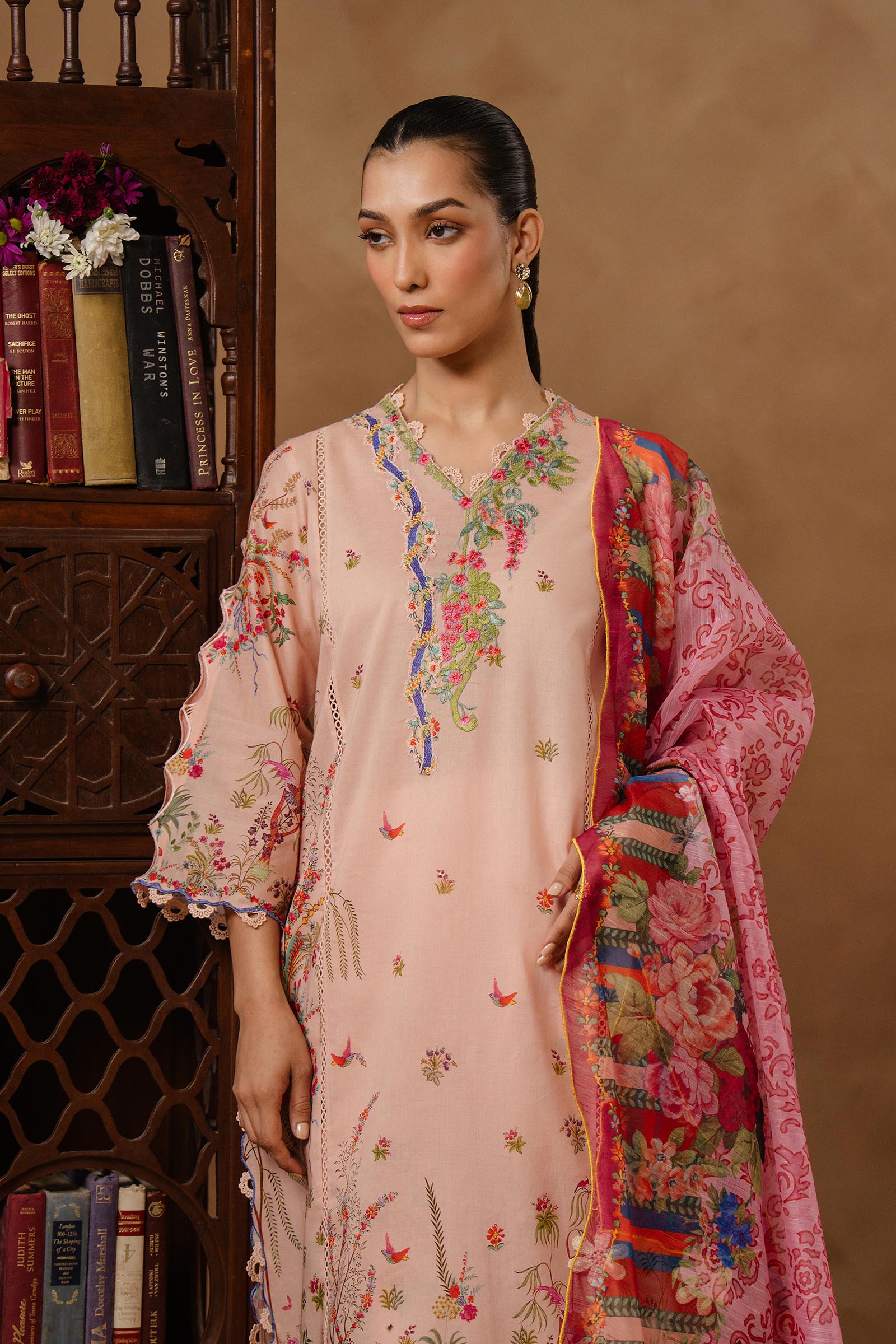 Unstitched Muzlin Lawn 3 Piece Suit